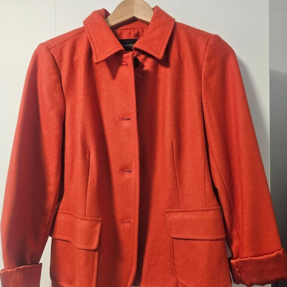 Banana Republic Factory, pea coat, SZ 4, orange - Picture 2 of 5